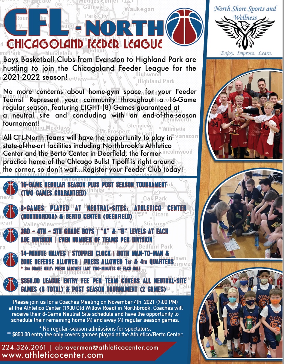 CFL North Feeder Basketball league information artwork